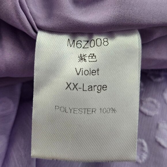 Women’s Purple Short Romper with Back Tie-Up – Size XXLarge - Picture 4 of 5